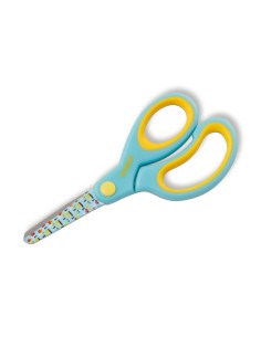 Dahle 54662 Tesoura Infantil 13cm - Pontas Arredondadas - Aço Inoxidável - Cabos Ergonômicos Revestidos de Borracha - Cor Turqu