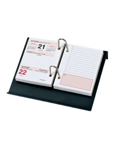 Dohe Porta-calendário de Mesa - Para Bloco de Escritório - Fabricado em Plástico - Cor Preta