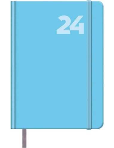 Agenda Anual Dohe Capri - Dia Página - Capa de Papel Impresso Plastificado Fosco - Fecho de Elástico - Sábado e Domingo na mesm