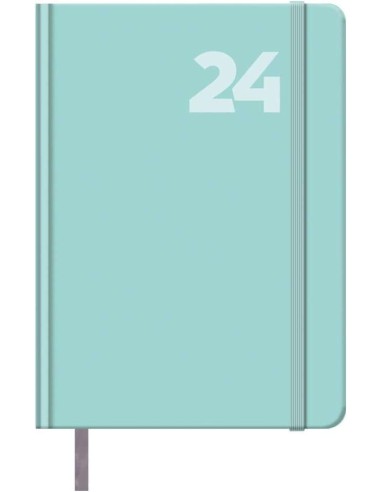 Agenda Anual Dohe Capri - Dia Página - Capa em Papel Impresso Plastificado Fosco - Fecho com Elástico - Sábado e Domingo na mes