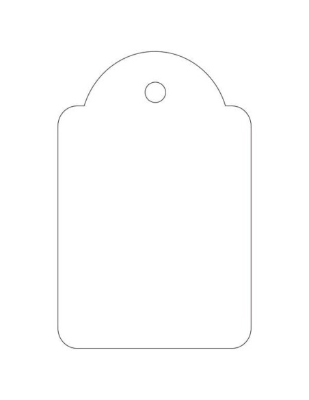 Apli Etiquetas Pendentes Brancas 28 x 43mm 100 U.