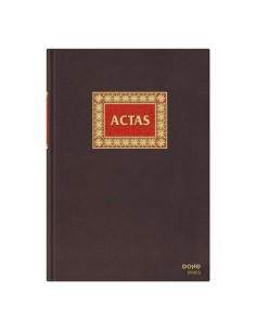 Dohe Livro de Atas Folio Natural - Encadernação em Tecido - 100 Folhas Papel Offset Registro de 100gr