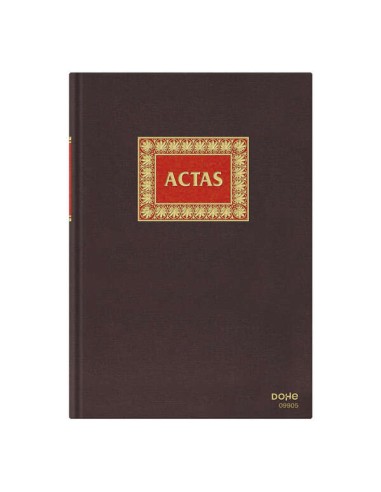 Dohe Livro de Atas Folio Natural - Encadernação em Tecido - 100 Folhas Papel Offset Registro de 100gr