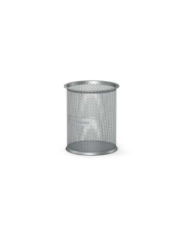 Erichkrause Compass Classic Porta-lápis Redondo 90х100mm - Base Redonda de Aço Inoxidável - Design Moderno e Elegante - Cor Pra