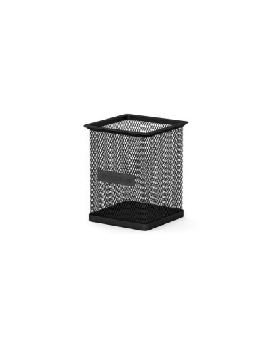 Erichkrause Compasso Clássico Porta-lápis Quadrado 80х80х95mm - Feito em Aço Inoxidável - Cor Preta