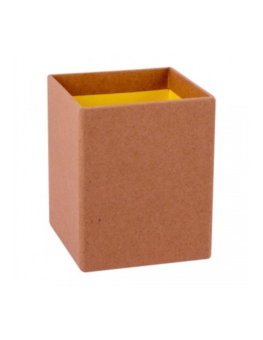 Apli Copo Porta-lápis Fluor Collection - Acabamento Kraft - Toque Suave - Design Elegante e Versátil - Cor Amarelo Fluorescente