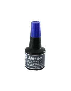 Horse Frasco de Tinta para Carimbo 30ml - Sem Óleo - Cor Azul