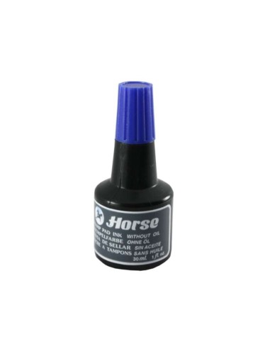 Horse Frasco de Tinta para Carimbo 30ml - Sem Óleo - Cor Azul