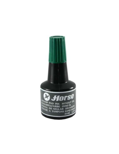 Horse Frasco de Tinta para Carimbo 30ml - Sem Óleo - Cor Verde