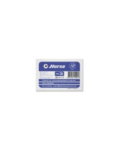 Carimbo Metálico Horse Nº3 - Fácil de Recarregar - Resistente e Durável - Cor Azul