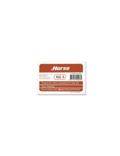 Horse Carimbo Metálico Nº3 - Fácil de Recarregar - Resistente e Durável - Cor Vermelha