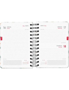 Dohe WWF Love our Planet Agenda Escolar Espiral Wire'o A6 - Dia Página - Papel 80g/m2 - Capa de Cartão Plastificado - Fecho com 2