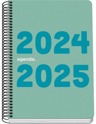 Agenda Escolar Espiral A5 Dohe Memory - Semana à Vista - Papel 70g/m2 - Capa de Polipropileno - Cor Verde