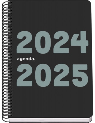 Agenda Escolar Espiral A5 Dohe Memory - Semana à Vista - Papel 70g/m2 - Capa de Polipropileno - Cor Preta