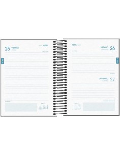 Agenda Escolar Espiral A6 Dohe Tamgram - Dia Página - Papel 70g/m2 - Capa de Cartão Plastificado - Cor Preto 2