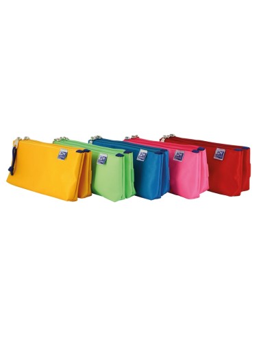 Oxford Kangoo Kids Estojo Duplo Poliéster - Compacto e Resistente - Cores Sortidas