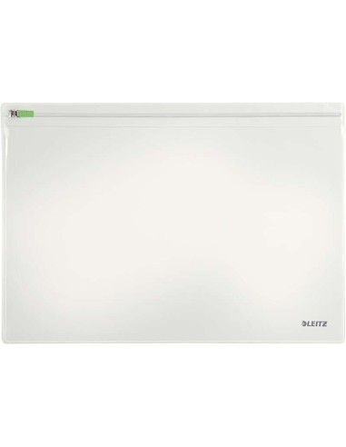 Leitz Traveller Pack de 2 Capas Multiusos Transparentes - Tamanho 230x1x330mm - Fecho de Zíper
