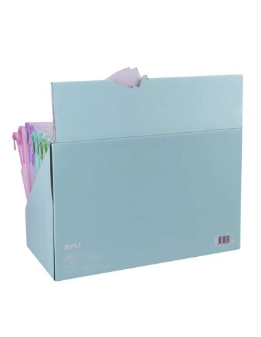 Apli Nordik Collection Expositor de Estojos e Bolsas - 210x45x45mm e 230x130mm - EVA Translúcida - Impermeável e Durável - Rosa