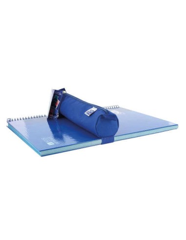 Oxford Kangoo Teens Expositor de 24 Estojos (12 retangulares médios, 12 redondos pequenos) - Elástico para unir ao Caderno - Co