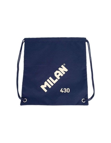 Milan Série 1918 Bolsa/Mochila de Alças Grande - Tecido 'ripstop' Leve e Resistente - Medidas 34x42x0.7cm - Cor Azul Escuro