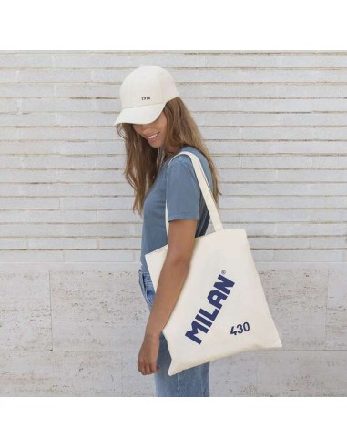 Bolsa de Tela Milan Série 1918 - Tamanho 50x38x41cm - Alça Longa 27cm - Tecido 'ripstop' - Cor Bege