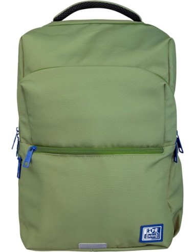 Oxford B-Ready Mochila 28L - Tamanho 42x30x15cm - Bolso acolchoado - Alça superior - Poliéster reciclado RPET - Cor verde