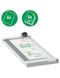 Leitz Precision Home A4 Guilhotina para Corte de Papel - Corta até 8 Folhas - Para Formato A4 - Cabeça de Corte com Lâmina Fixa 2