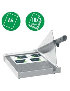 Leitz Precision Home Office A4 Guilhotina de papel - Corta até 10 Folhas - Formato A4 - Corte de Aço Retificado de Precisão 2