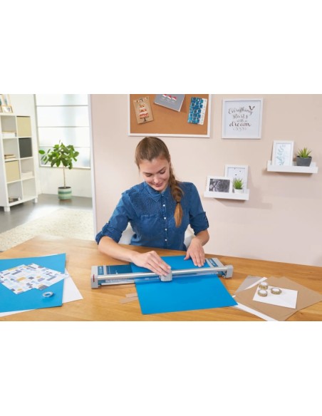 Dahle 508 Cortador Rotativo Formato A3 - Capacidade 6 Folhas - Lâmina Circular Autoafiável de Aço