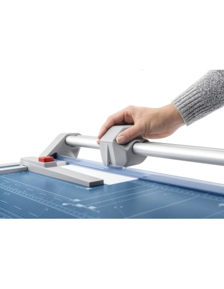 Dahle 550 Guilhotina Profissional de Rolo Formato A4 - Capacidade 20 Folhas - Lâmina Circular Autoafiável de Aço - Dois Batente