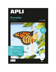 Apli Papel Fotográfico Everyday A4 180g - Acabamento Brilhante - 100 Folhas