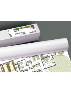 Fabrisa Plus Bobina de Papel para Plotter 80gr - Medidas 914mm x 50m