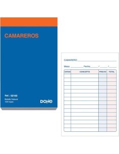 Dohe Talonário de Comandas - Bolso Natural - 100 Folhas - Simples