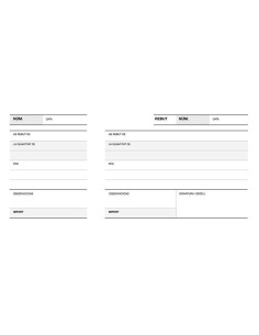 Apli Talonário Recibo 1/3 Paisagem Lito A-16 - Papel Autocopiativo - 50 Folhas - Numeração Sequencial - Tamanho 210x99mm - Bran