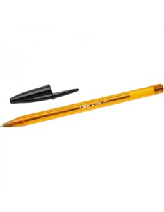 Bic Cristal Original Fine Caneta Esferográfica - Ponta Redonda de 0.8mm - Traço de 0.30mm - Tinta à Base de Óleo - Translúcido