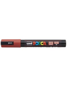 Posca PC-5M Marcador de Pintura - Ponta de Bala 1.8-2.5mm - Tinta à Base de Água - Resistente à Luz - Não Permanente - Cor Verm 2