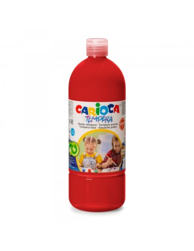 Carioca Garrafa de Tinta 1000ml - Cores Superlaváveis - Fáceis de Misturar - Aplicável em Materiais Porosos - Alta Opacidade - 